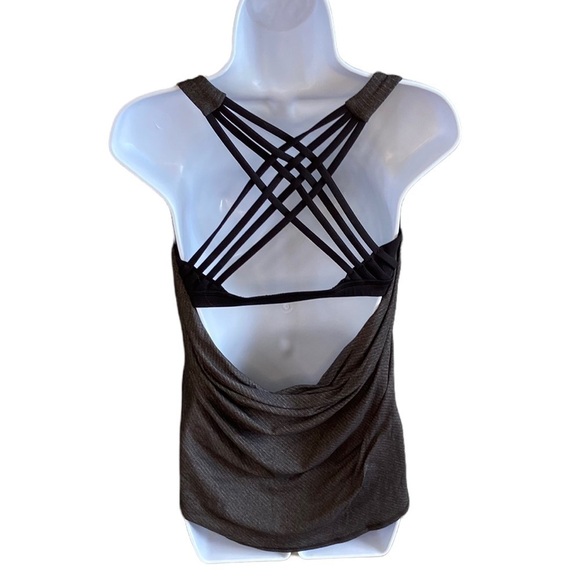 𝅺lululemon Yoga Flow Open Back Tank with Built in Bra 8 - Picture 2 of 3